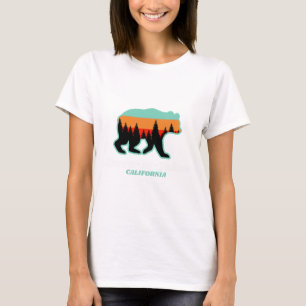 Sierra-at-tahoe Skiing Snowboarding California Bea T-Shirt