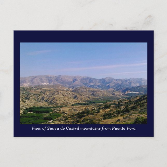 Sierra de Castril mountains, Granada, Spain Postcard (Front)