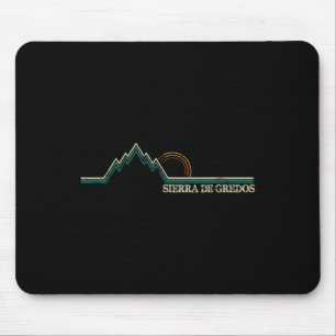 Sierra De Gredos Spain Retro Climbing, Skiing Hiki Mouse Pad