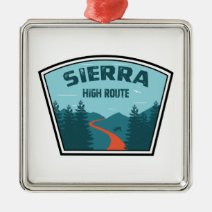 Sierra High Route Metal Ornament