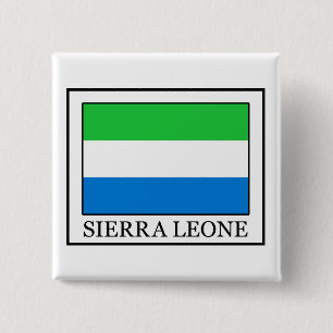 Sierra Leone 2 Inch Square Button