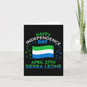 Sierra Leone 64th Independence Day Sierra Leonean  Card
