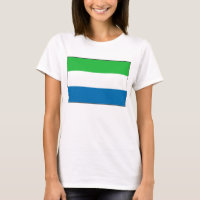 Sierra Leone Drapeau x Carte T-shirt