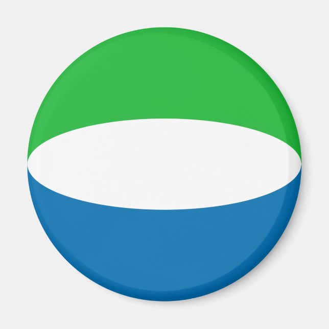 Sierra Leone Fisheye Flag Magnet (Front)