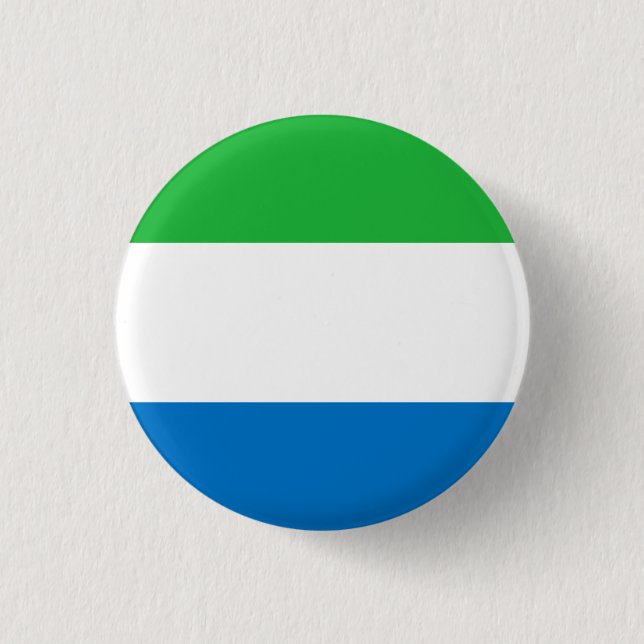 Sierra Leone Flag 1 Inch Round Button (Front)