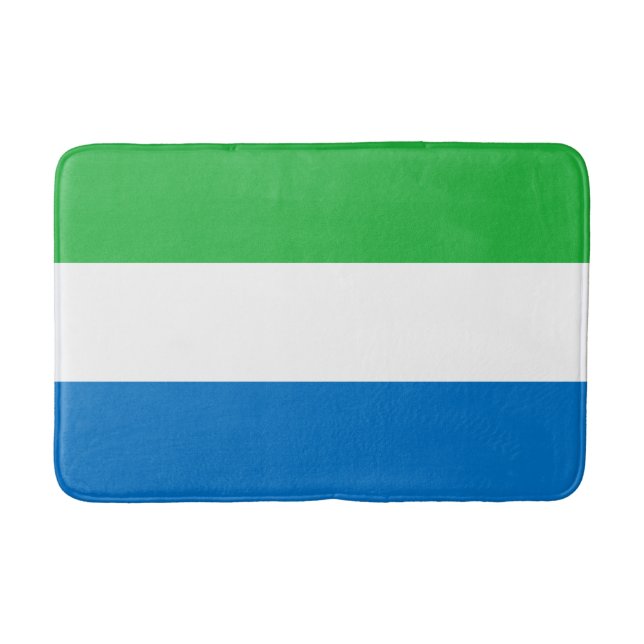 Sierra Leone Flag Bath Mat (Front)