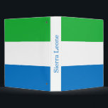 Sierra Leone Flag Binder<br><div class="desc">Patriotic flag of Sierra Leone.</div>