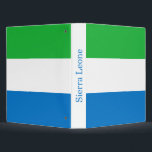Sierra Leone Flag Binder<br><div class="desc">Patriotic flag of Sierra Leone.</div>