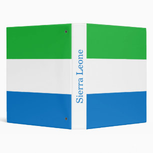 Sierra Leone Flag Binder