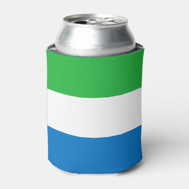 Sierra Leone Flag Can Cooler (Can Front)