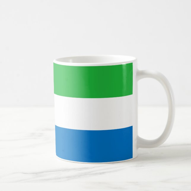  Sierra Leone Flag Ceramic Coffee Mug (Right)