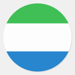 Sierra Leone Flag Classic Round Sticker