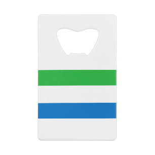 Sierra Leone Flag Credit Card Bottle Opener