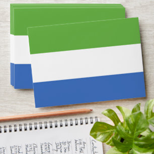 Sierra Leone flag Envelope