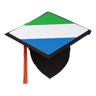Sierra Leone Flag Graduation Cap Topper