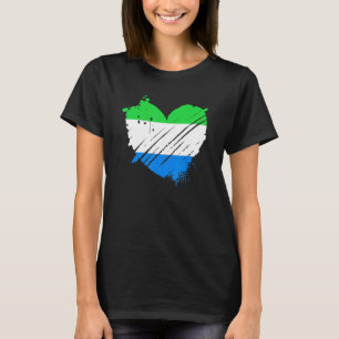 Sierra Leone Flag I love DNA Sierra Leoner T-Shirt