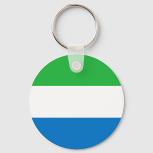 Sierra Leone Flag Keychain