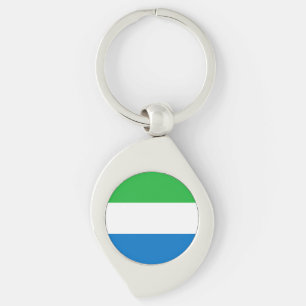 Sierra Leone Flag Keychain
