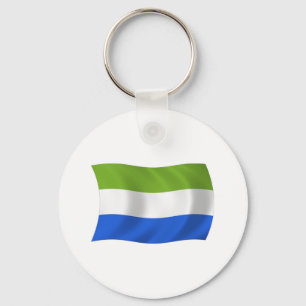 Sierra Leone Flag Keychain