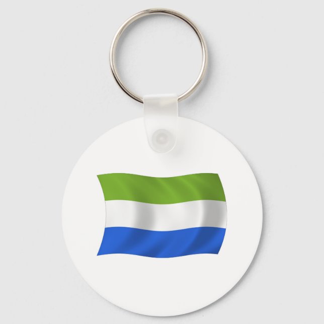 Sierra Leone Flag Keychain (Front)