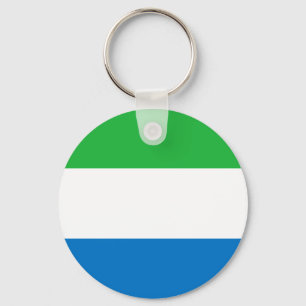 Sierra Leone Flag Keychain