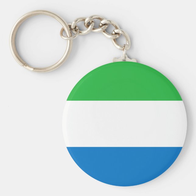 Sierra Leone Flag Keychain (Front)