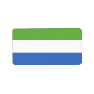 Sierra Leone flag Label