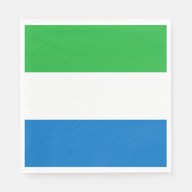 Sierra Leone Flag Napkin (Front)