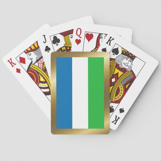 Sierra Leone Flag Playing Cards (Back)