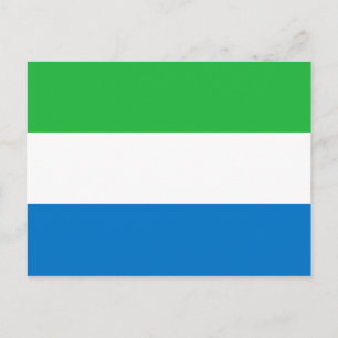 Sierra Leone Flag Postcard
