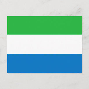 Sierra Leone Flag Postcard