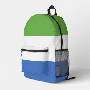 Sierra Leone flag Printed Backpack
