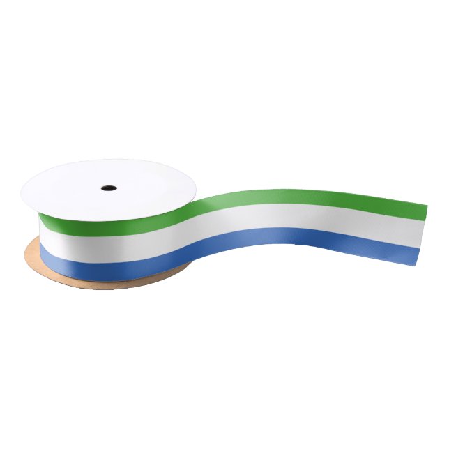 Sierra Leone Flag Satin Ribbon (Spool)