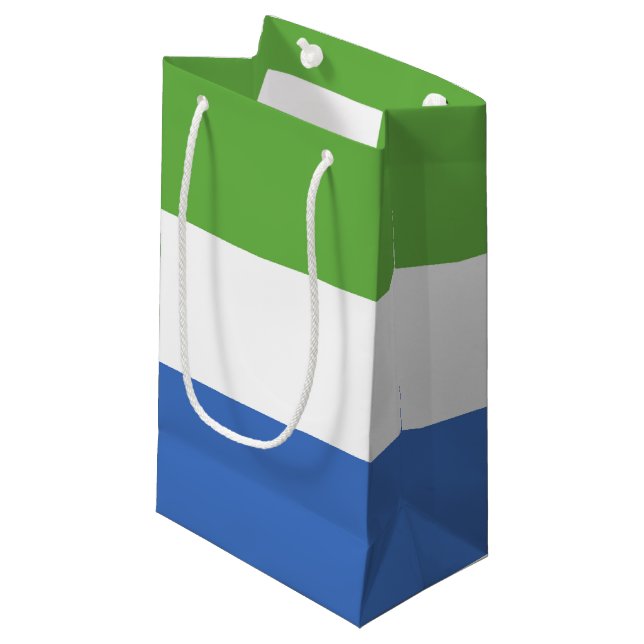 Sierra Leone flag Small Gift Bag (Front Angled)