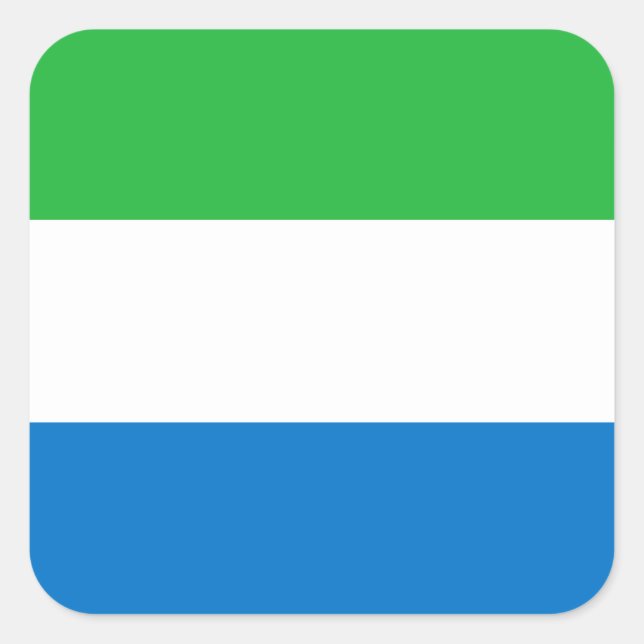 Sierra Leone Flag Square Sticker (Front)