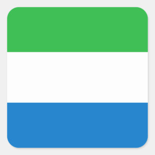 Sierra Leone Flag Square Sticker