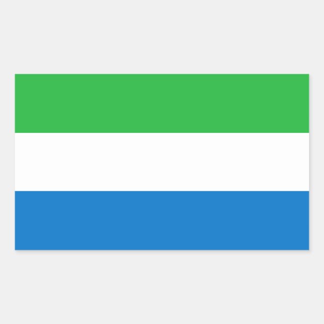 Sierra Leone Flag Sticker (Front)