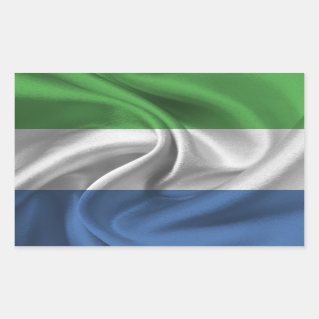 Sierra Leone Flag Sticker (Front)