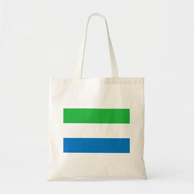 Sierra Leone Flag Tote Bag (Front)