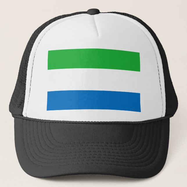 Sierra Leone Flag Trucker Hat (Front)