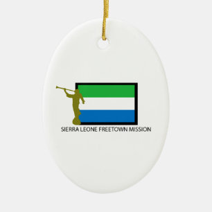 SIERRA LEONE FREETOWN MISSION LDS CTR CERAMIC ORNAMENT