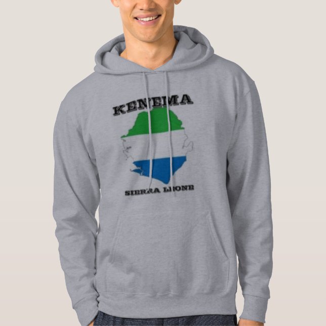Sierra Leone, Map Hoodie (Kenema) (Front)
