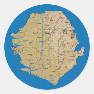 Sierra Leone Map Sticker