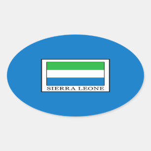 Sierra Leone Oval Sticker
