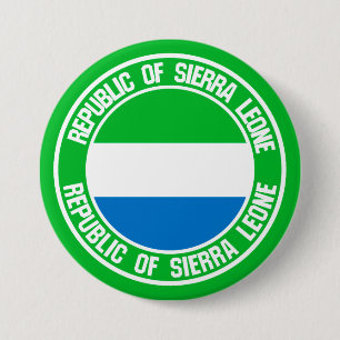 Sierra Leone Round Emblem 3 Inch Round Button