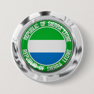 Sierra Leone Round Emblem 3 Inch Round Button