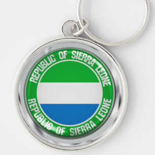 Sierra Leone Round Emblem Keychain