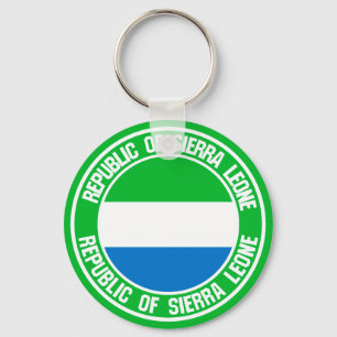 Sierra Leone Round Emblem Keychain