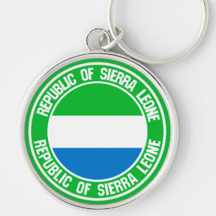 Sierra Leone Round Emblem Keychain