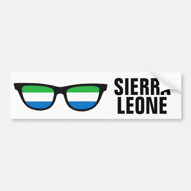 Sierra Leone Shades custom bumpersticker Bumper Sticker (Front)